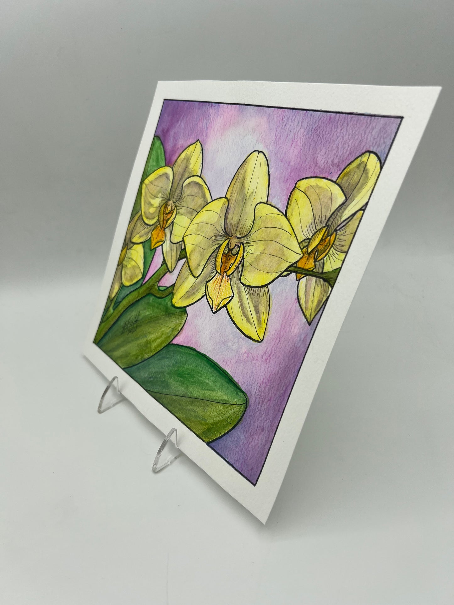 Yellow Orchid from Blossoms & Blooms Vol 1