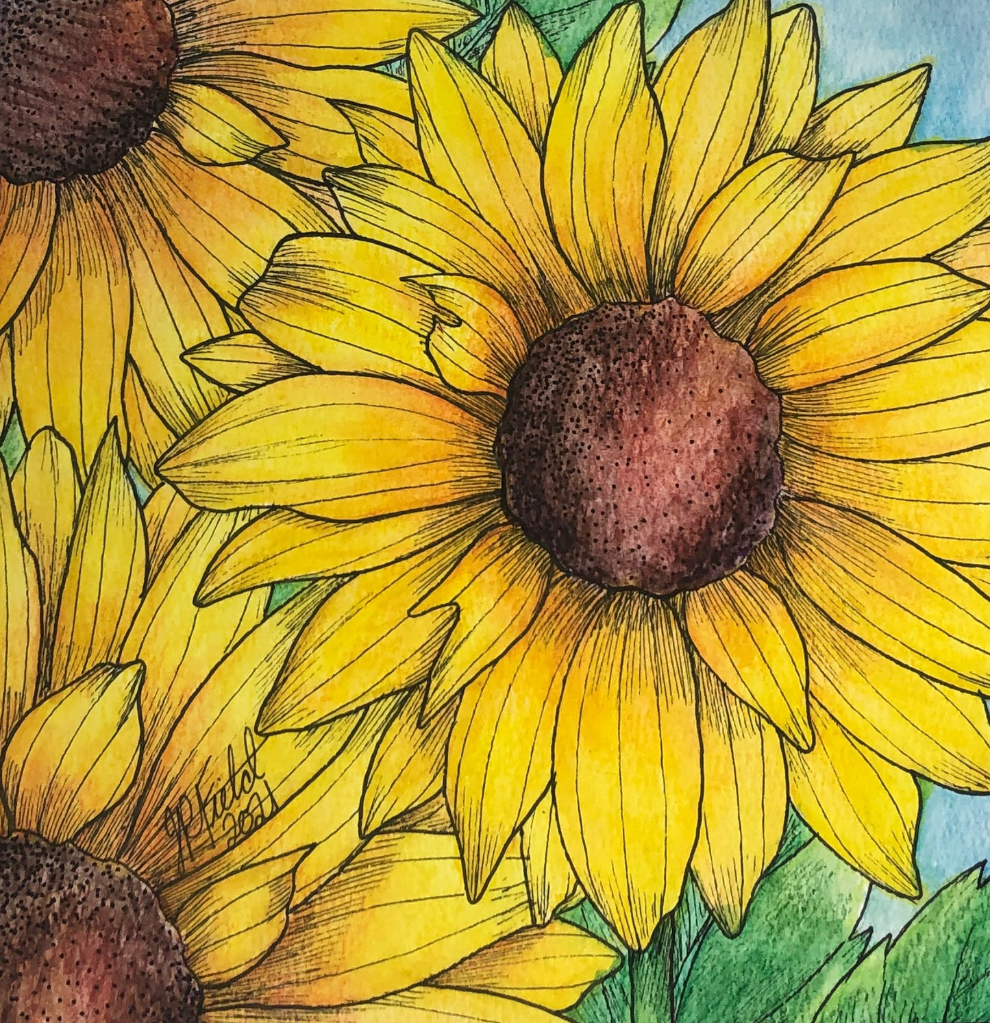 Sunflowers from Blossoms & Blooms Vol 1